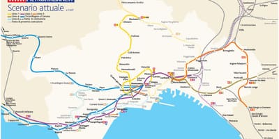 Kort af napólí metro